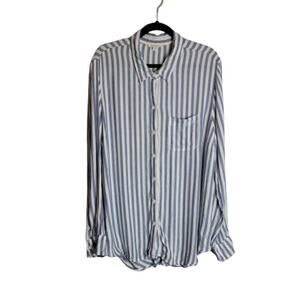 Casual Beachy Coastal Striped Blouse